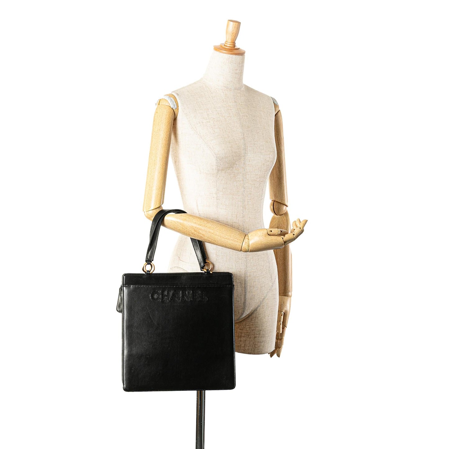 Chanel Lambskin Logo Tote