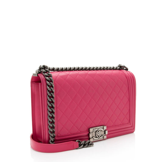 Chanel Lambskin New Medium Boy Bag
