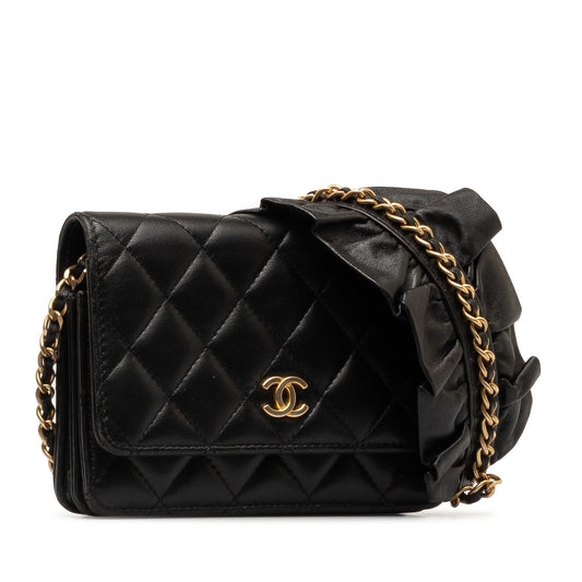 Chanel Lambskin Romance Wallet On Chain