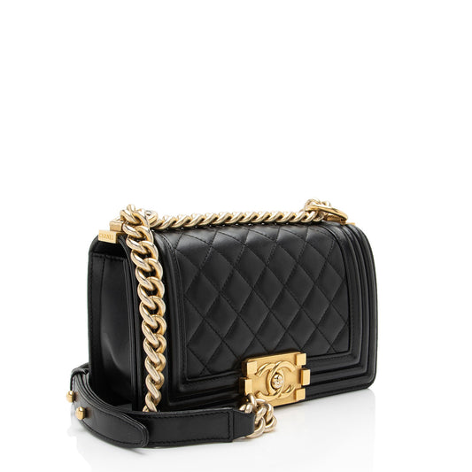 Chanel Lambskin Small Boy Bag