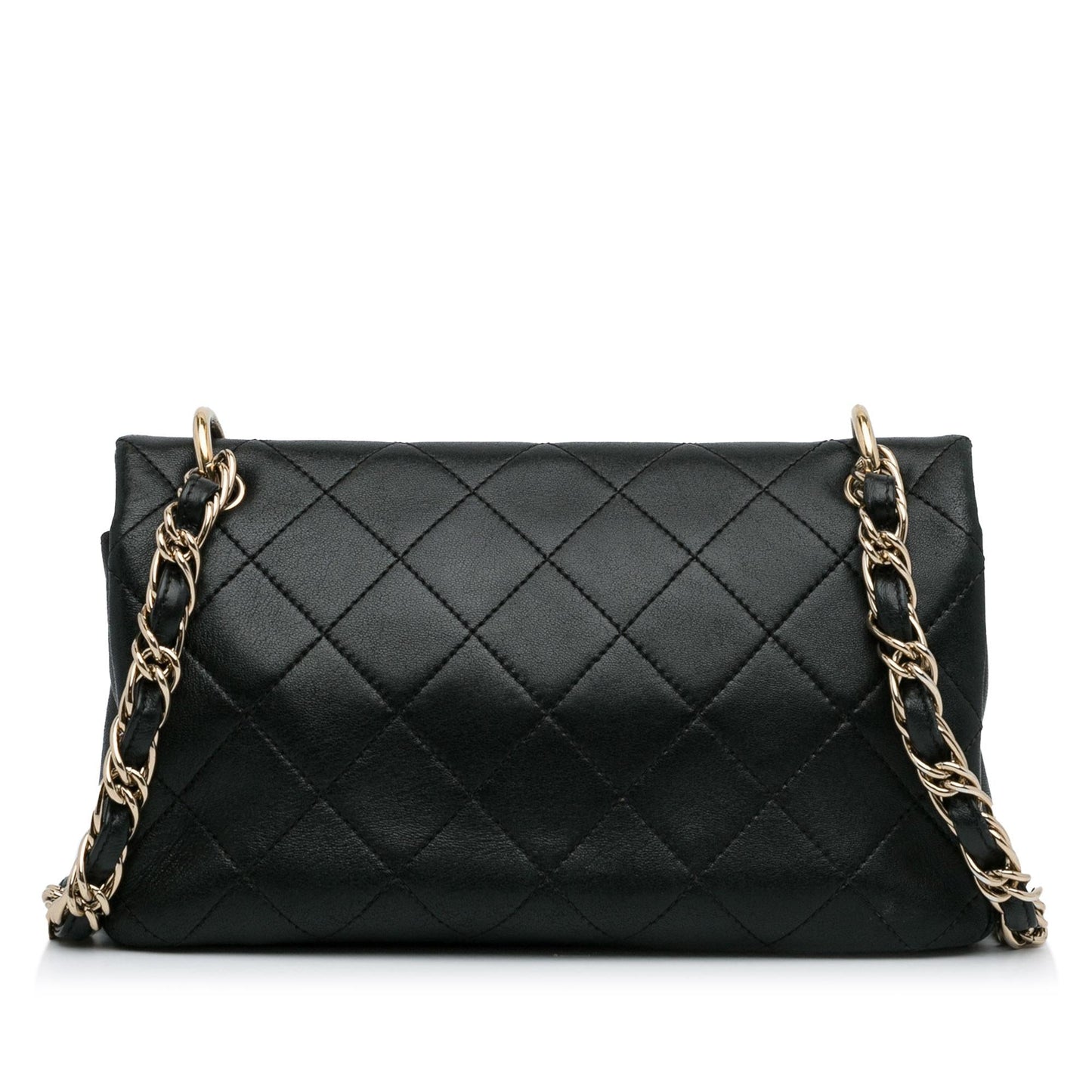 Chanel Large Lambskin Twist Chain Enamel CC Flap