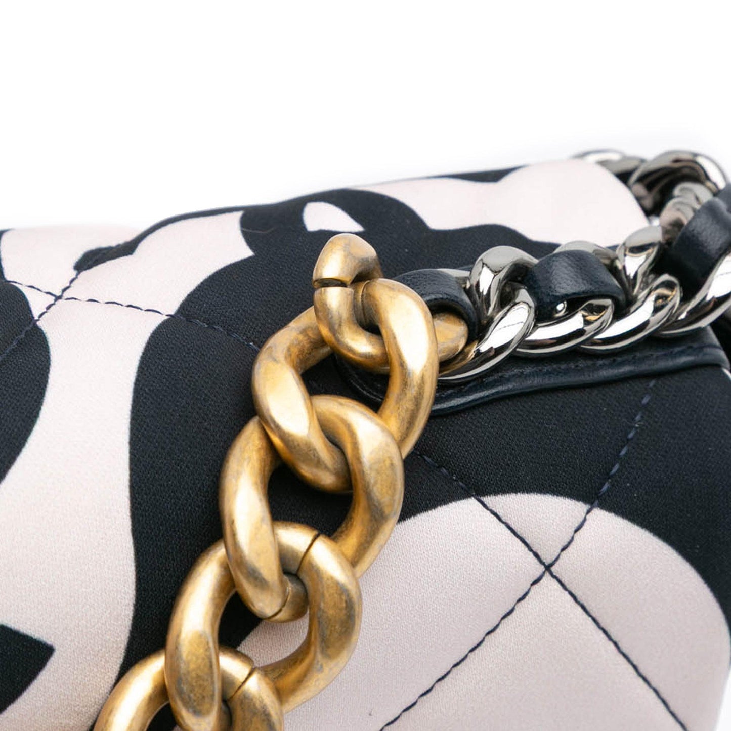Chanel Large Printed Silk 19 Flap
