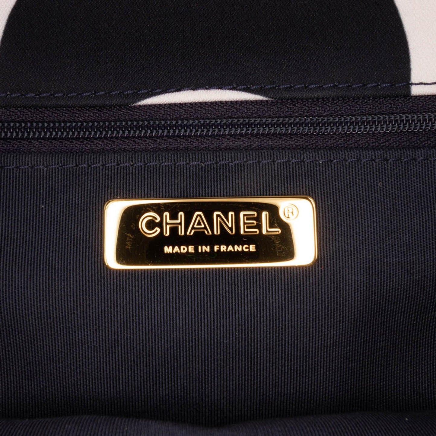 Chanel Large Printed Silk 19 Flap