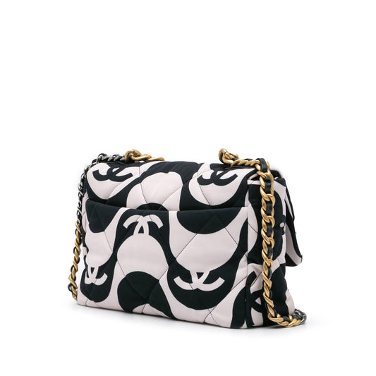 Chanel Large Printed Silk 19 Flap