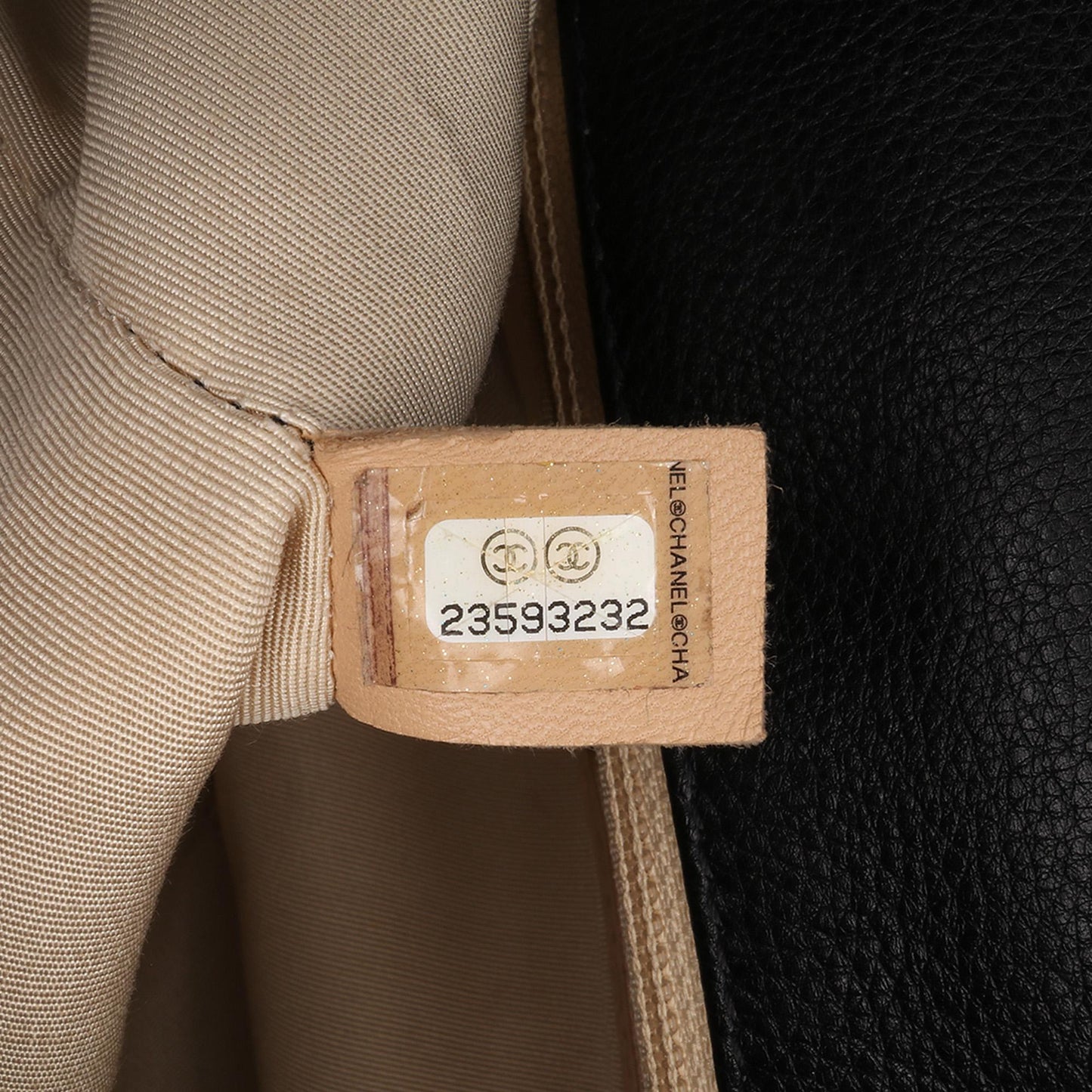 Chanel Large Quilted Calfskin Label Click Flap