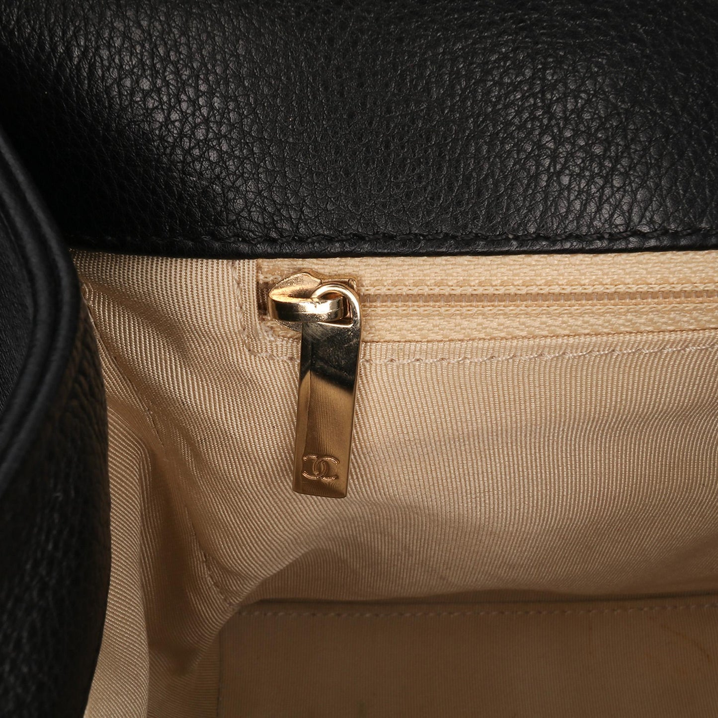 Chanel Large Quilted Calfskin Label Click Flap