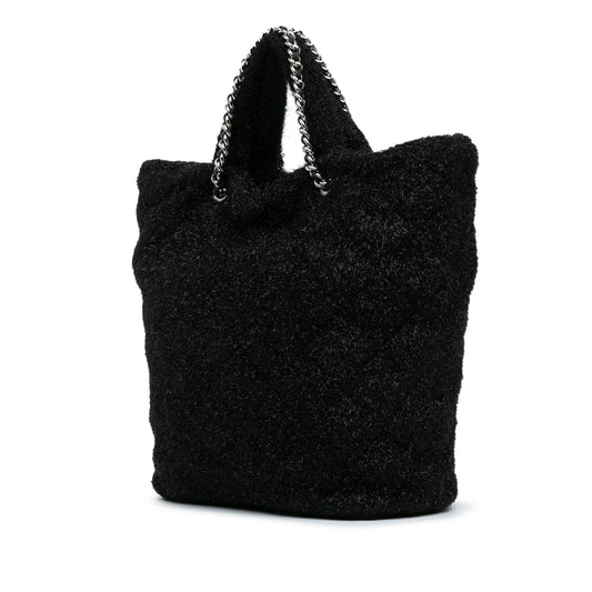 Chanel Large Quilted Knit Pluto Glitter Satchel