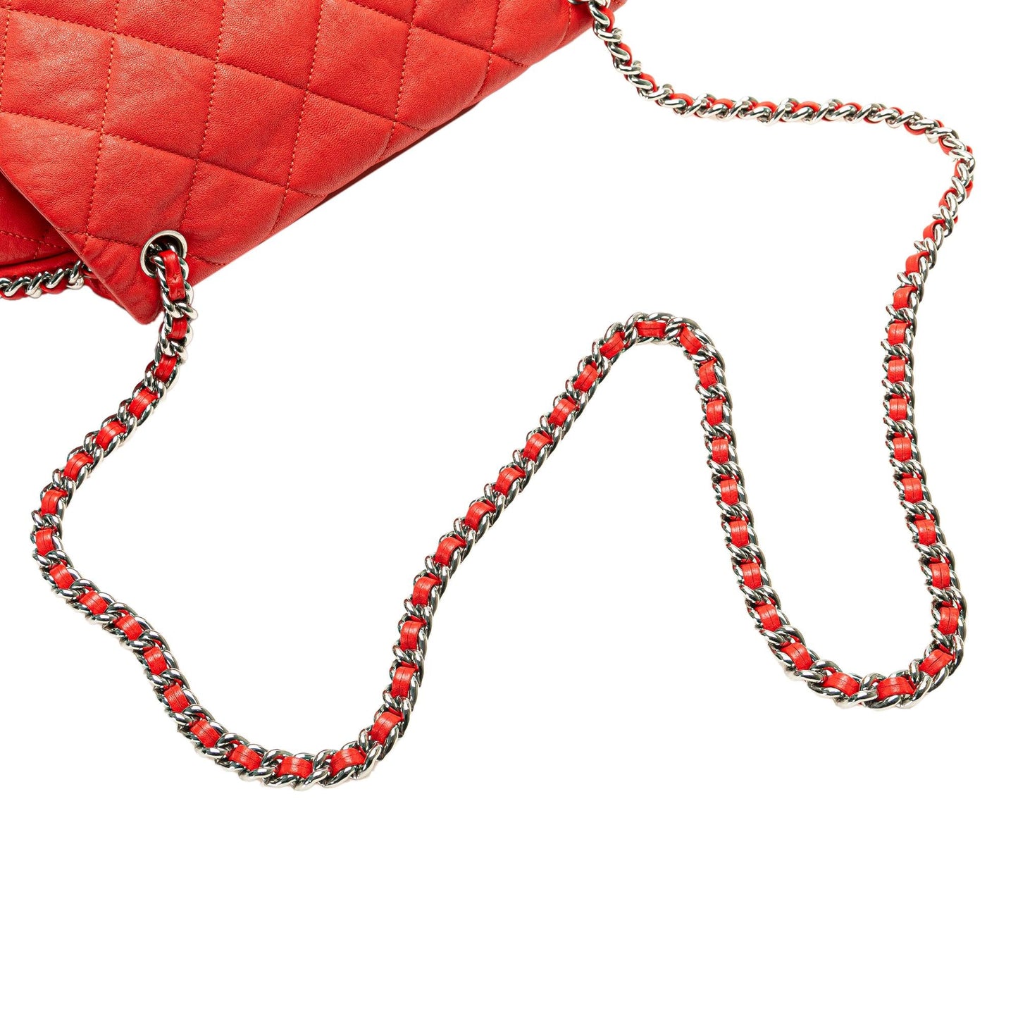 Chanel Large Quilted Lambskin Chain Around Flap