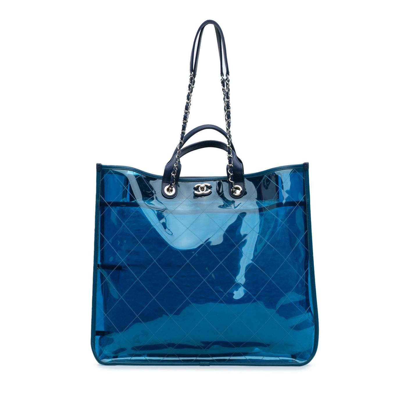 Chanel Large Quilted PVC Coco Splash Shopping Tote