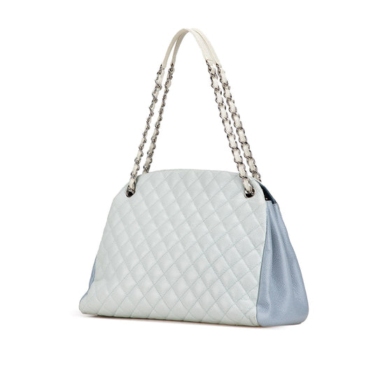 Chanel Large Tricolor Caviar Just Mademoiselle Bowling Bag