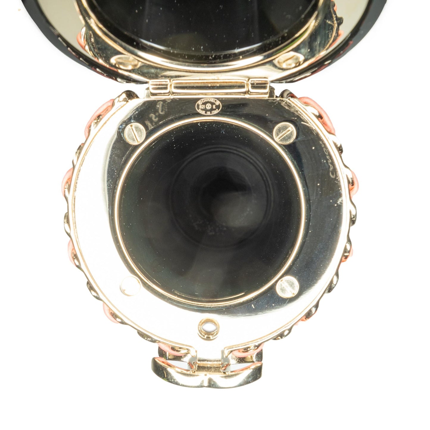 Chanel Lucite Lipstick Case On Chain