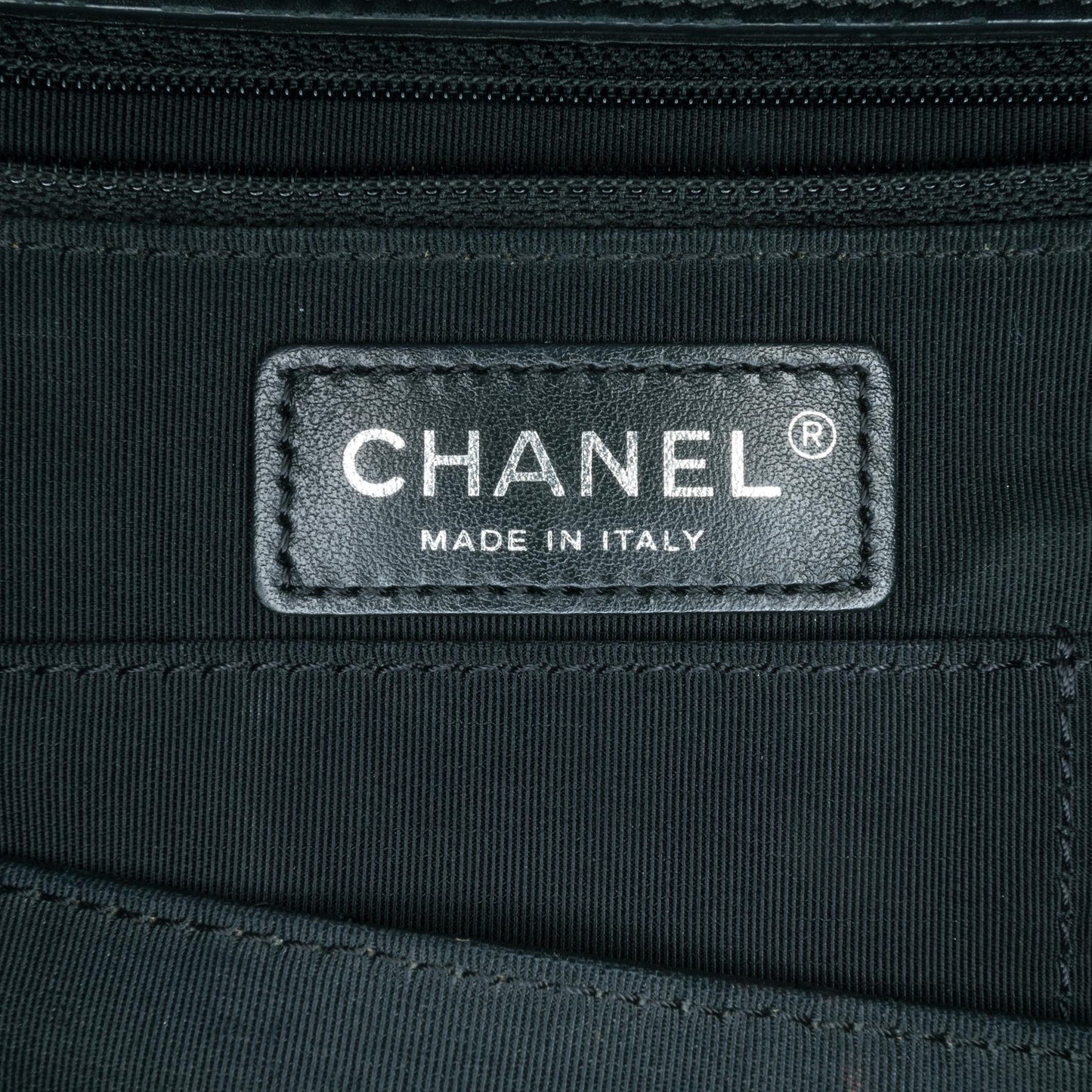 Chanel Medium CC Stitched Calfskin Pocket Zipped Chain Tote
