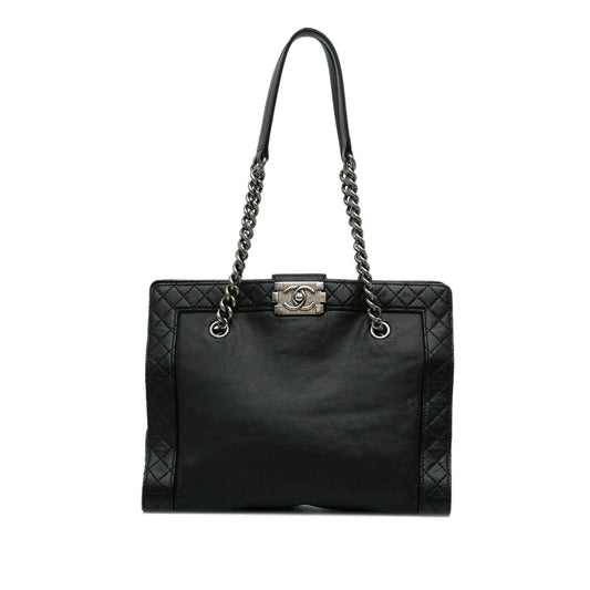 Chanel Medium Calfskin Boy Reverso Shopping Tote