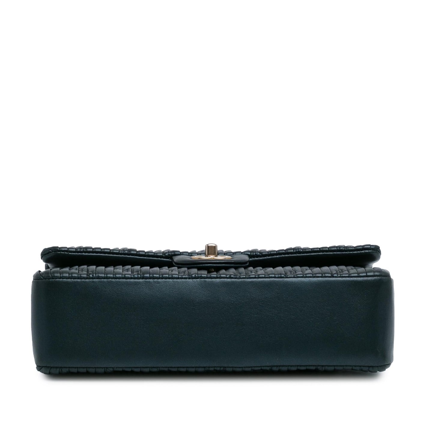 Chanel Medium Calfskin Coco Pleats Double Flap (SHG-8NvBoQ)