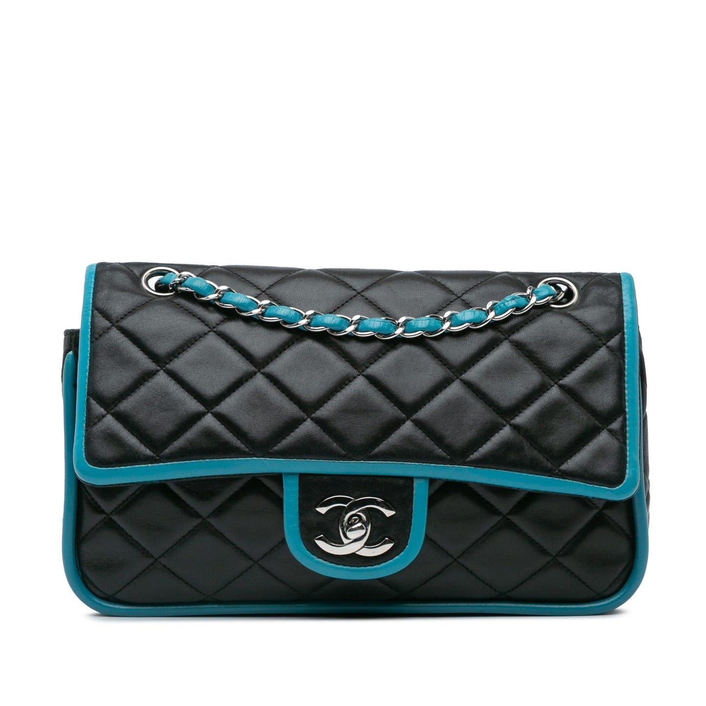 Chanel Medium Classic Bicolor Lambskin Double Flap