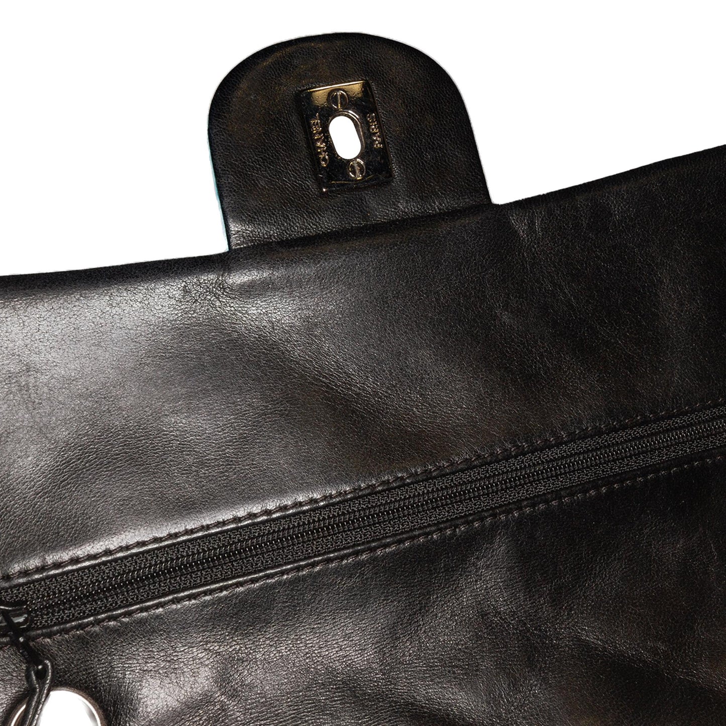 Chanel Medium Classic Bicolor Lambskin Double Flap