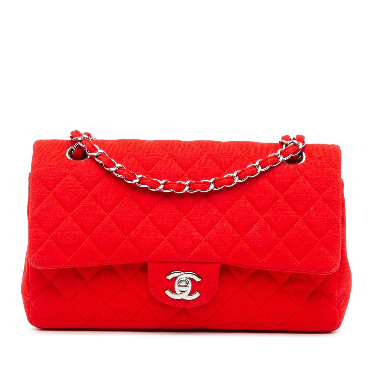 Chanel Medium Classic Jersey Double Flap