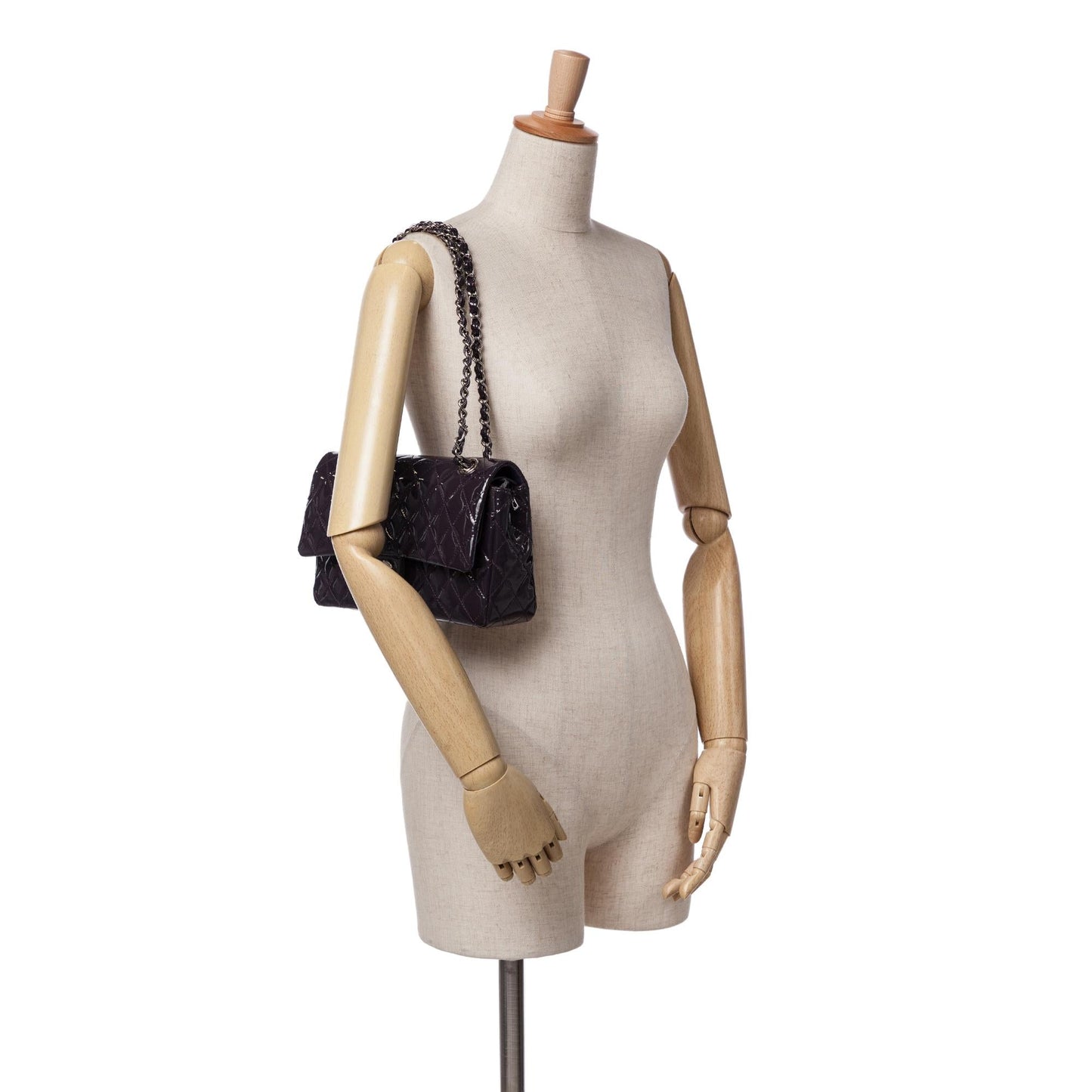 Chanel Medium Classic Patent Double Flap