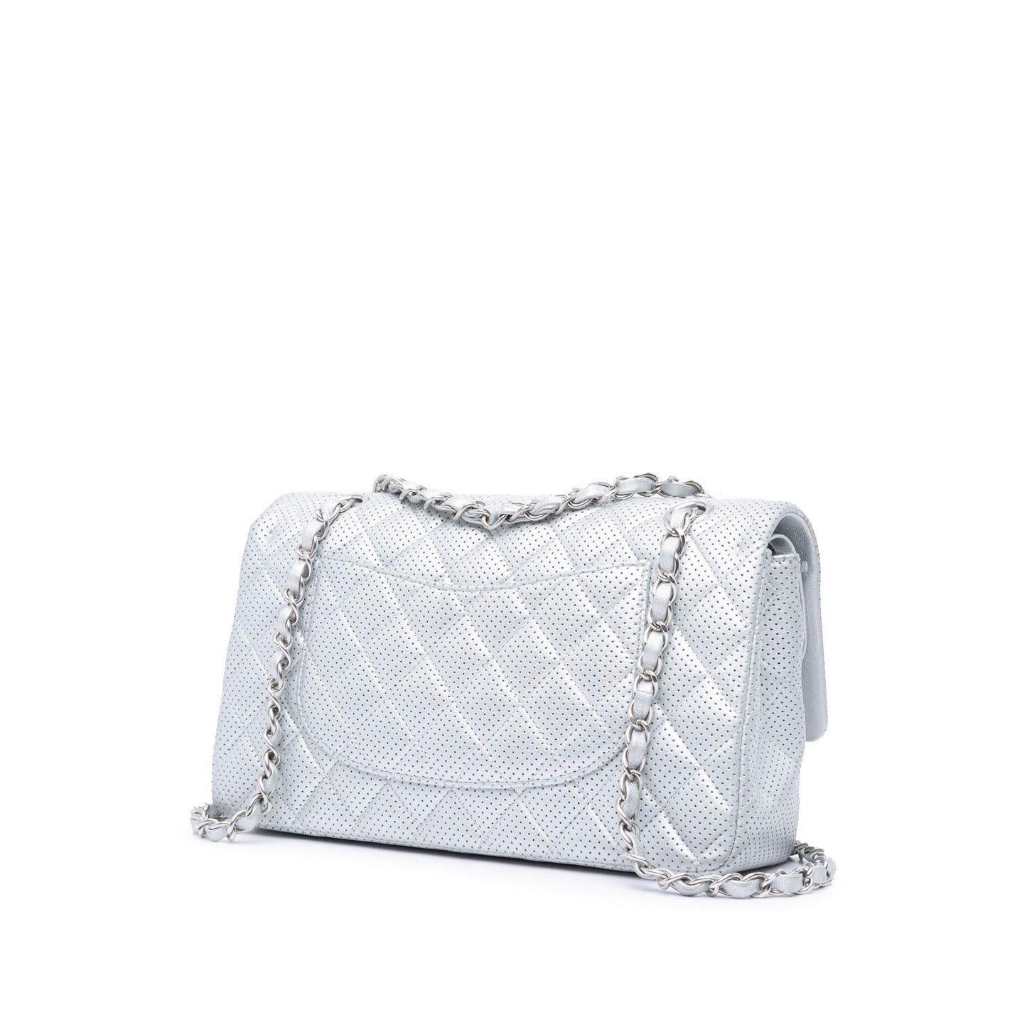 Chanel Medium Classic Perforated Lambskin Double Flap