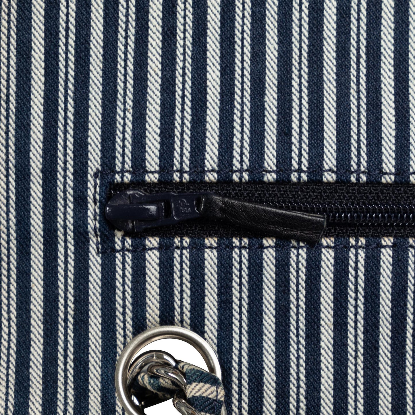 Chanel Medium Cotton Striped Double Flap