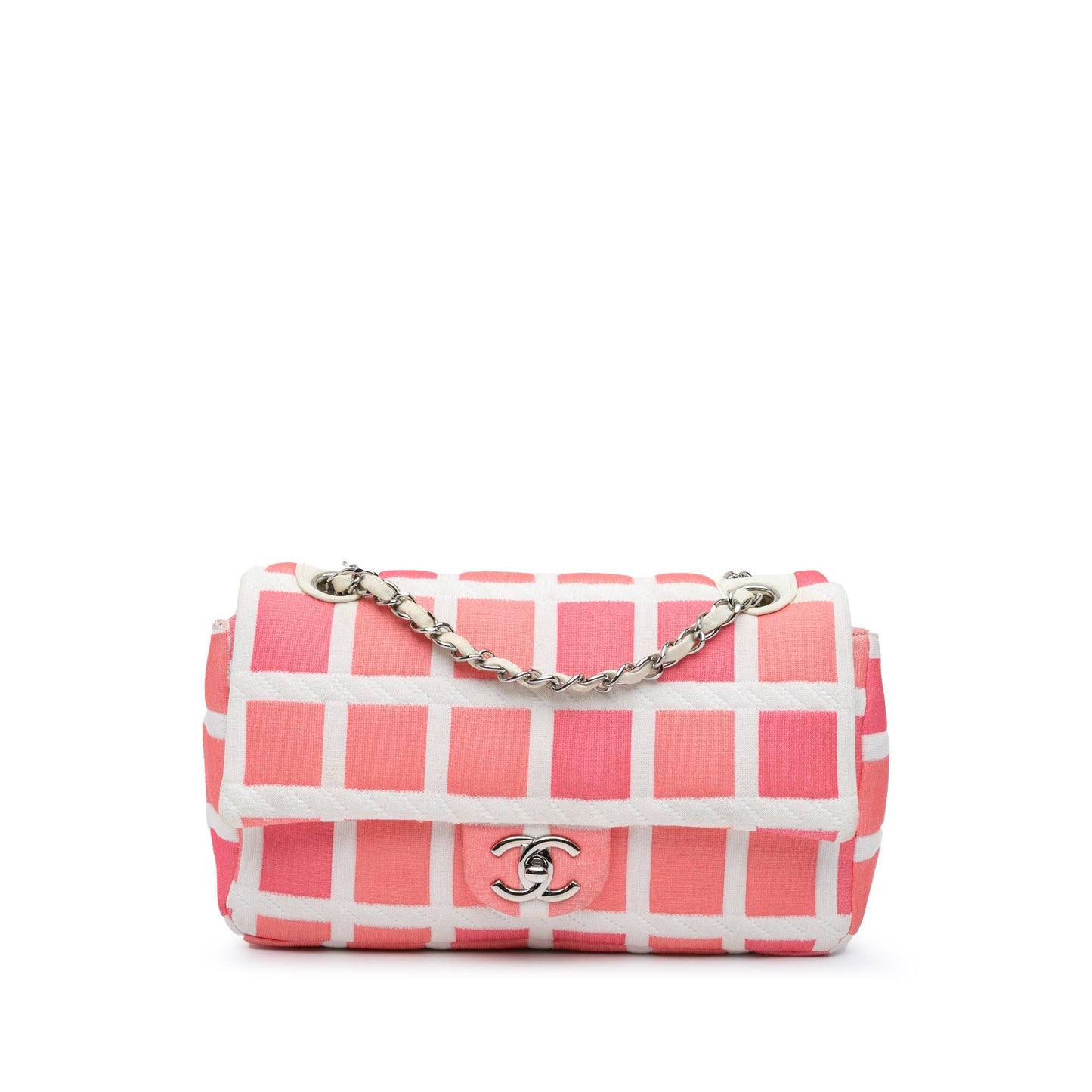Chanel Medium Jersey Grid Single Flap