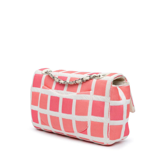 Chanel Medium Jersey Grid Single Flap