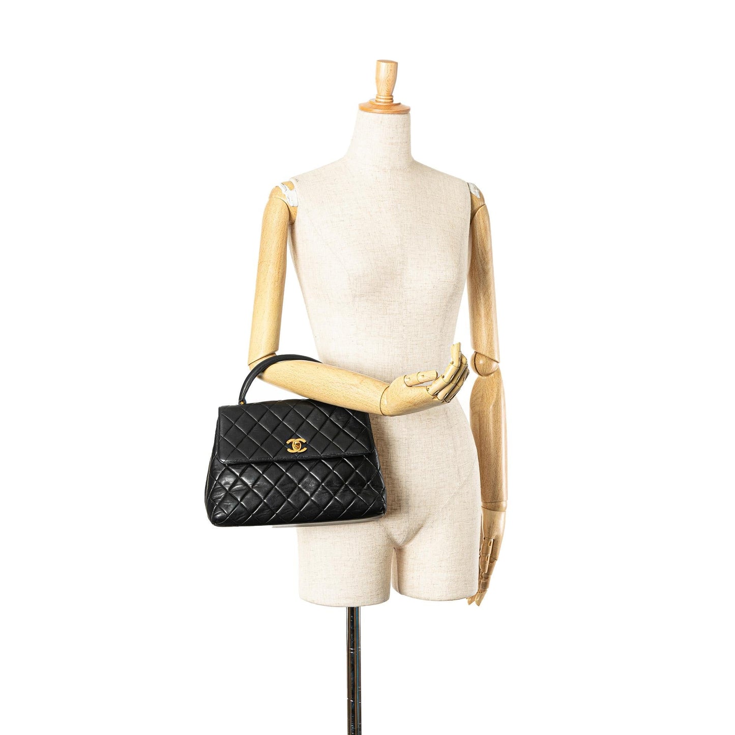 Chanel Medium Lambskin Kelly Top Handle Bag