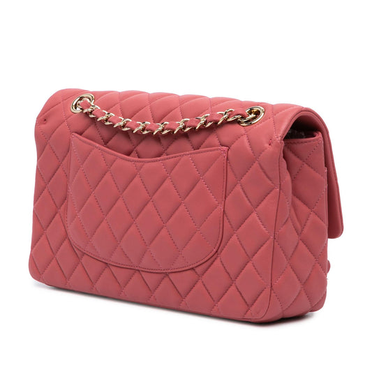 Chanel Medium Lambskin Valentine Heart Charms Single Flap