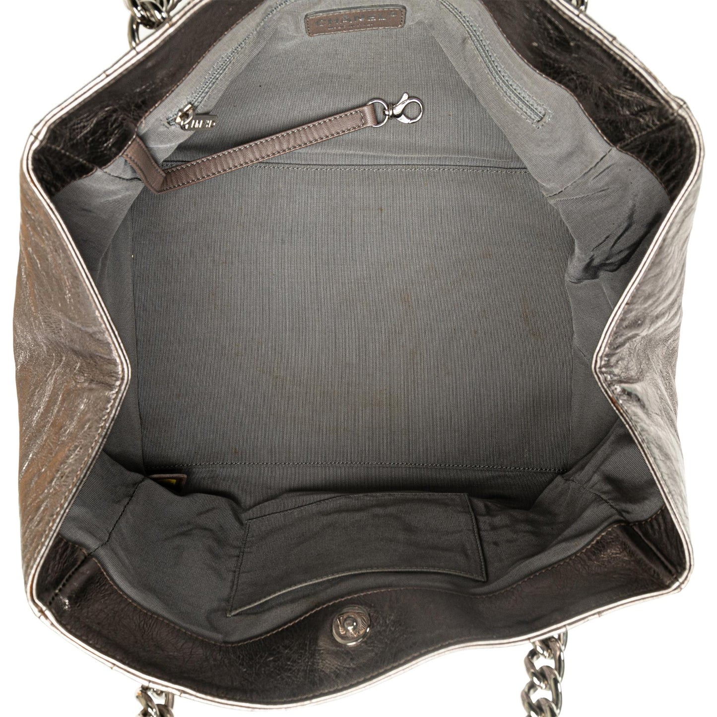 Chanel Medium Metallic Calfskin Modern Chain Tote