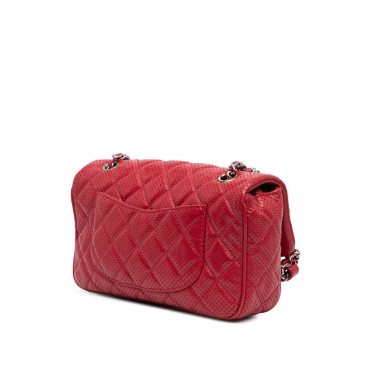Chanel Medium Perforated Lambskin Punch Flap