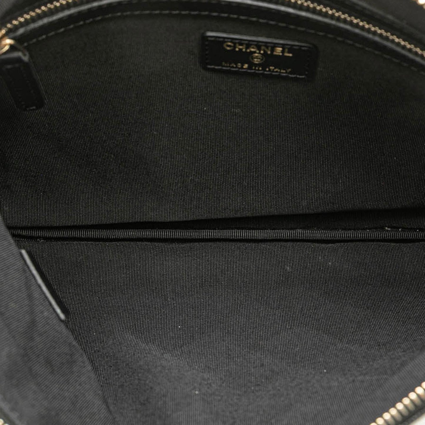 Chanel Medium Quilted Caviar Boy O Case Clutch