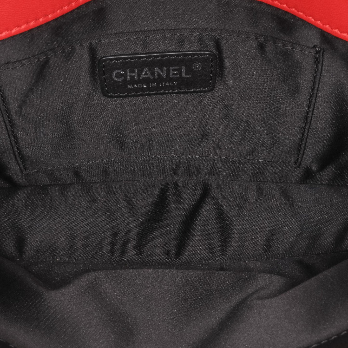 Chanel Medium Quilted Lambskin Grosgrain Two Tone Flap