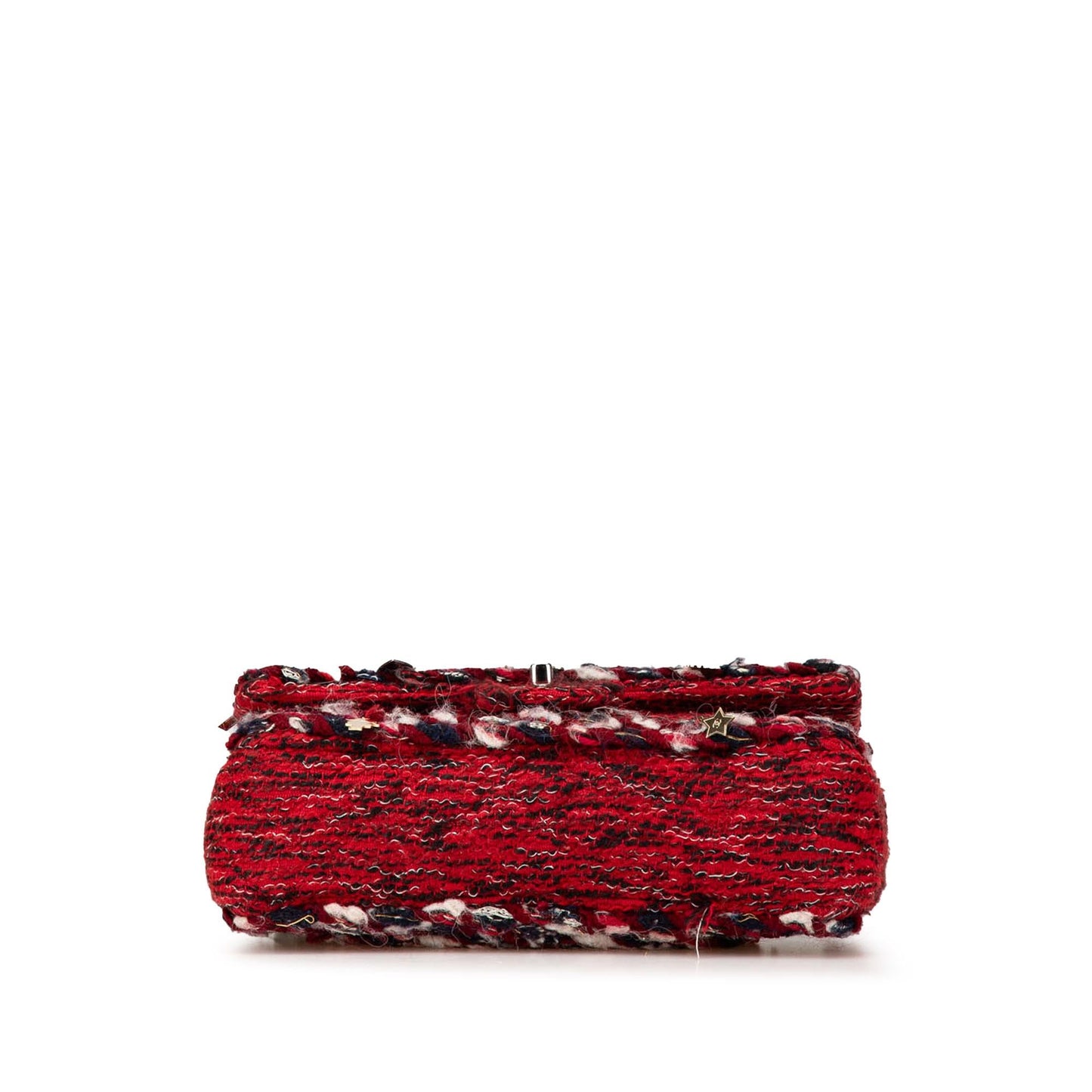 Chanel Medium Tweed Braided Charms Double Flap
