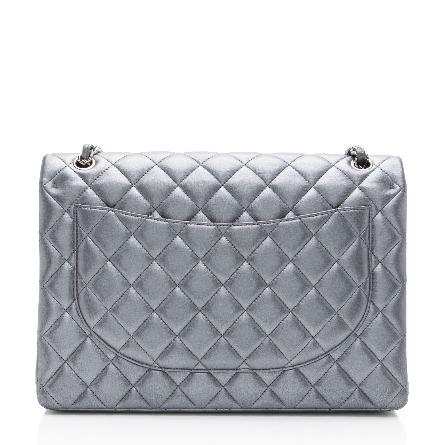 Chanel Metallic Lambskin Classic Maxi Double Flap Bag