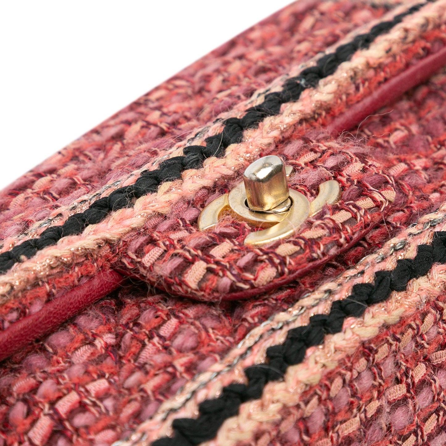 Chanel Mini Braided Classic Tweed Single Flap Bag