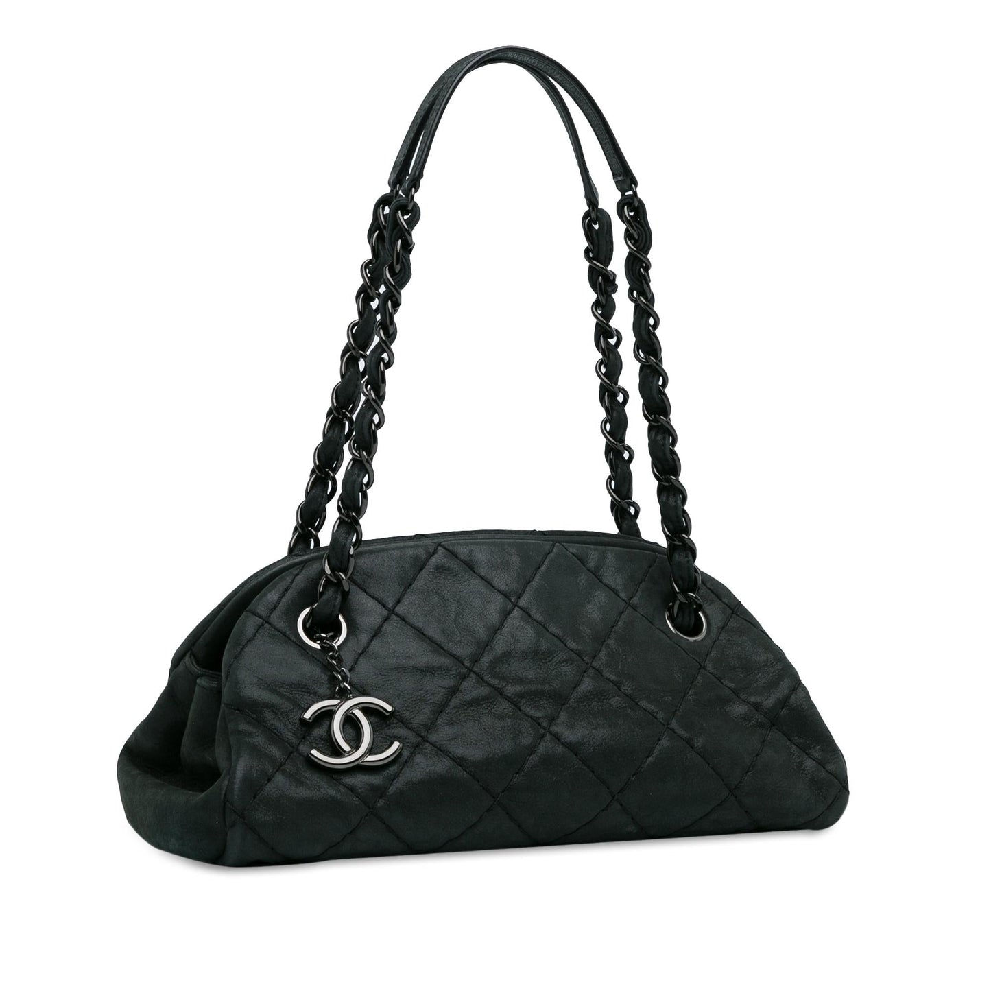 Chanel Mini Calfskin Just Mademoiselle Bowling Bag (SHG-o7RT81)