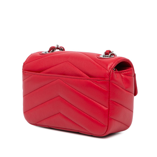 Chanel Mini Caviar Chevron Data Center Envelope Flap Bag