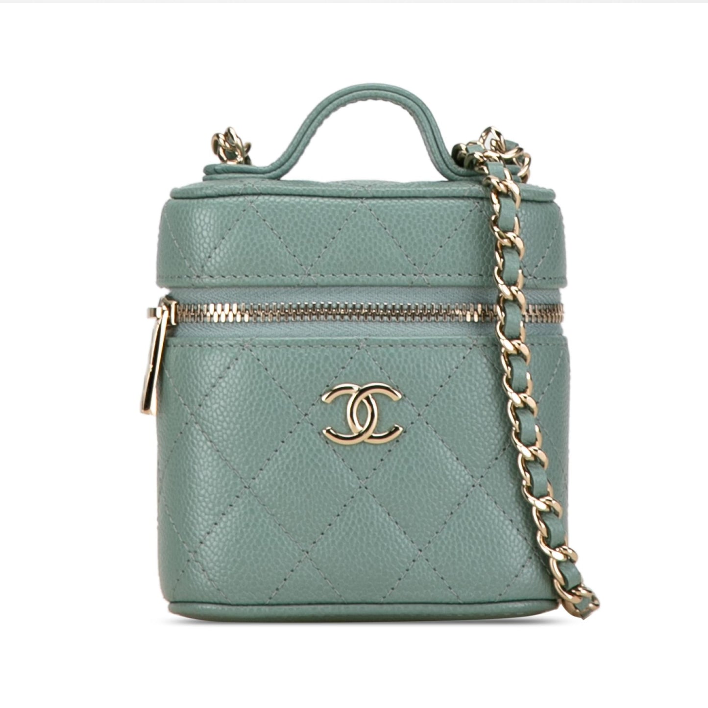 Chanel Mini Caviar Handle with Care Vanity Case