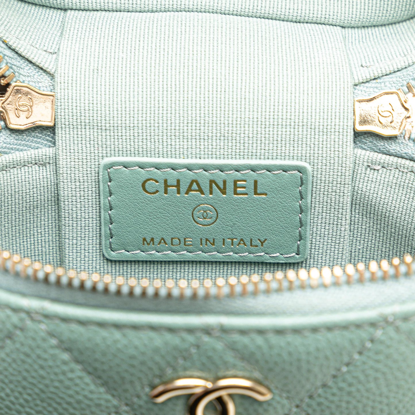 Chanel Mini Caviar Handle with Care Vanity Case