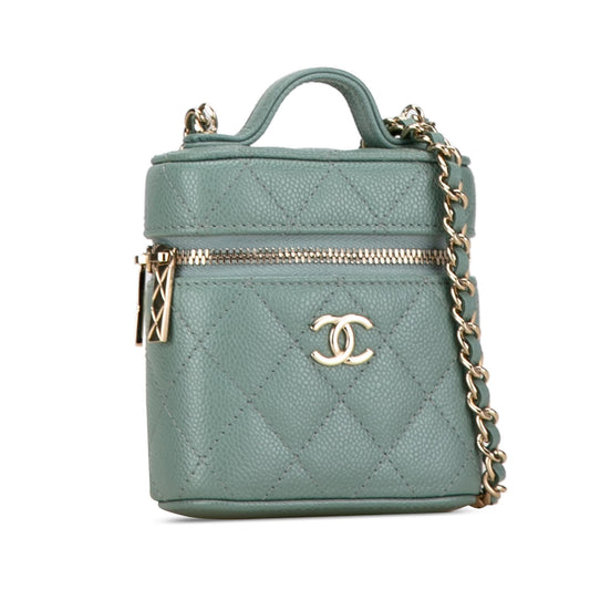 Chanel Mini Caviar Handle with Care Vanity Case