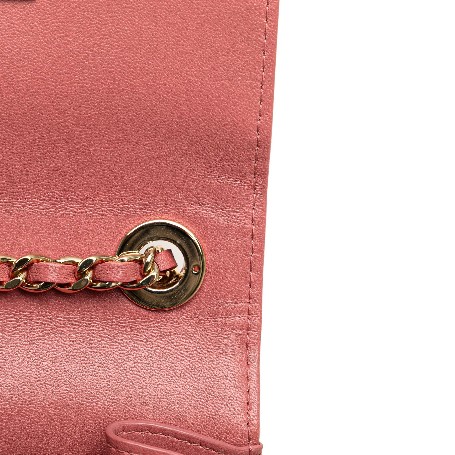 Chanel Mini Chevron Lambskin Trendy CC Chain Wallet