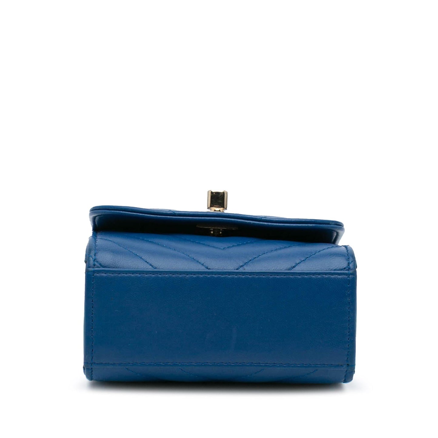 Chanel Mini Chevron Lambskin Trendy CC Chain Wallet