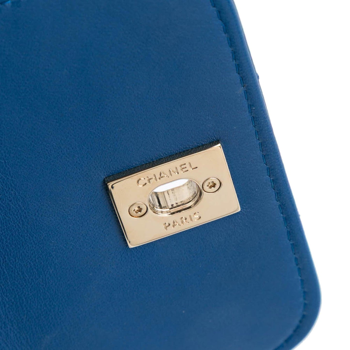 Chanel Mini Chevron Lambskin Trendy CC Chain Wallet