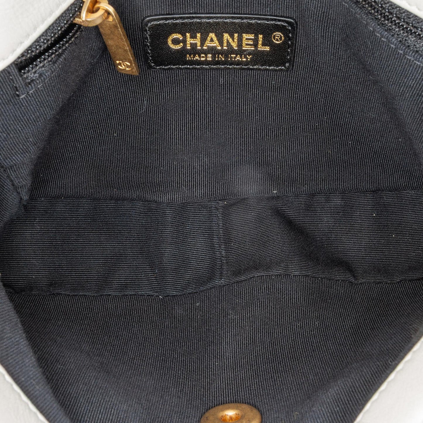Chanel Mini Glazed Calfskin Pearl Side Flap