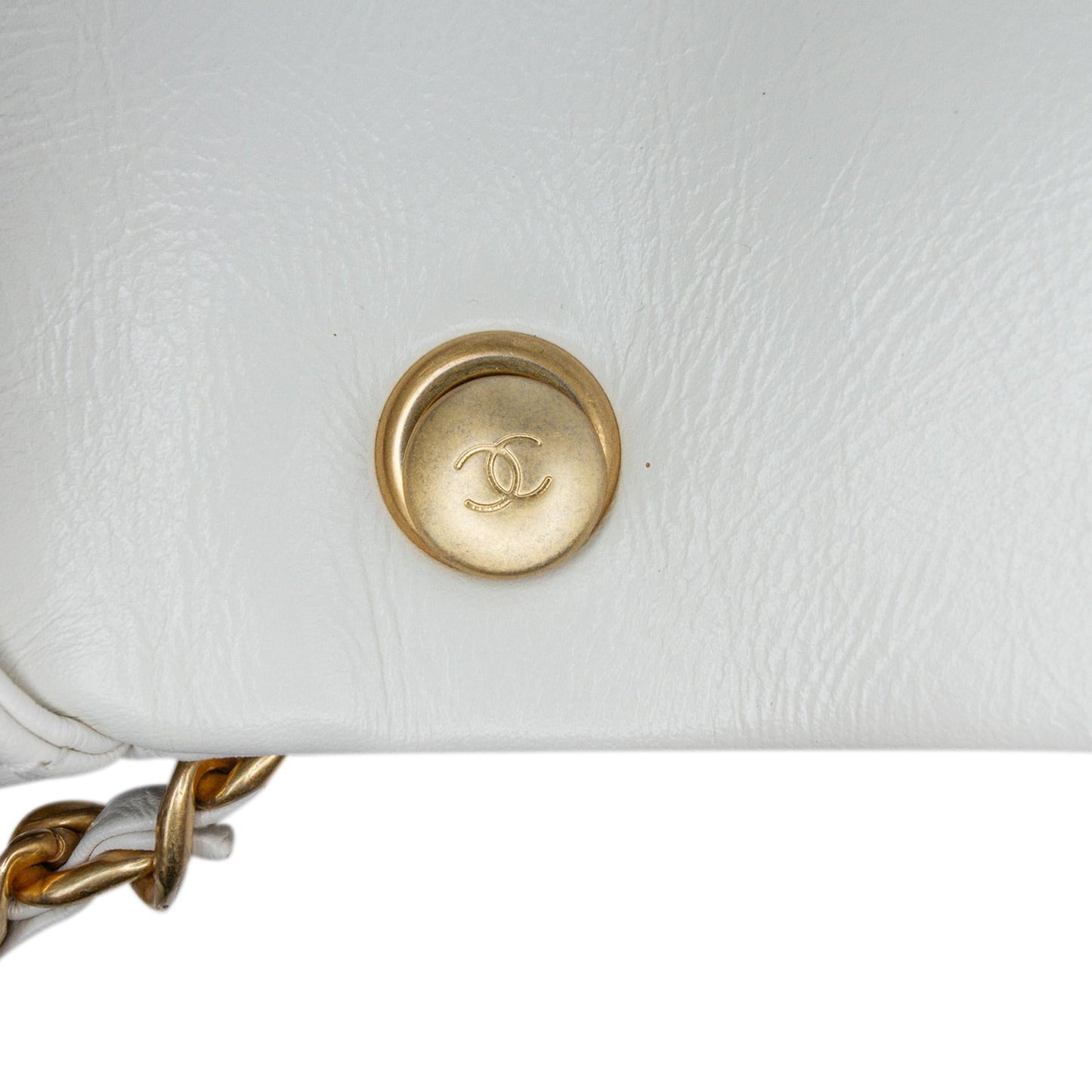Chanel Mini Glazed Calfskin Pearl Side Flap