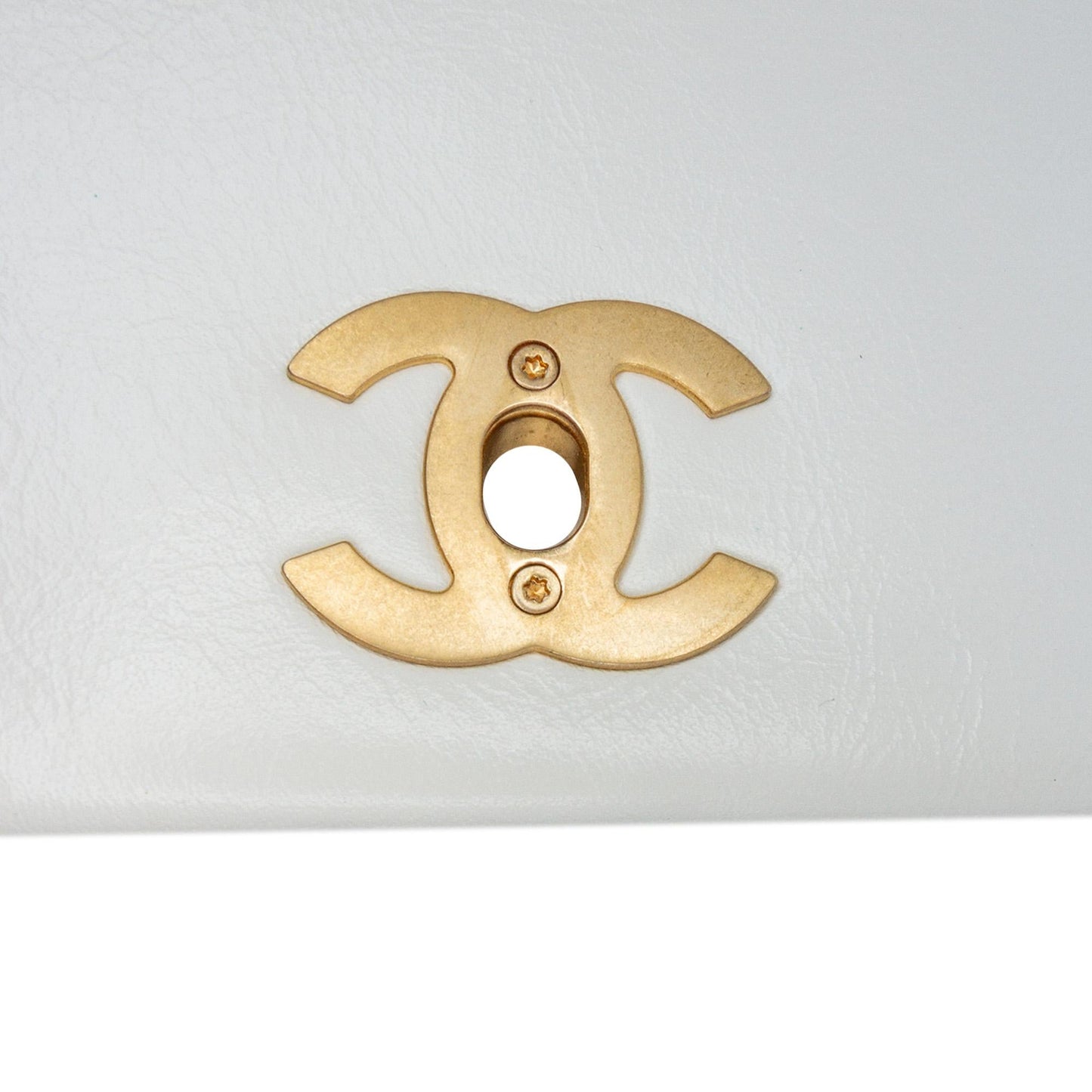 Chanel Mini Glazed Calfskin Pearl Side Flap