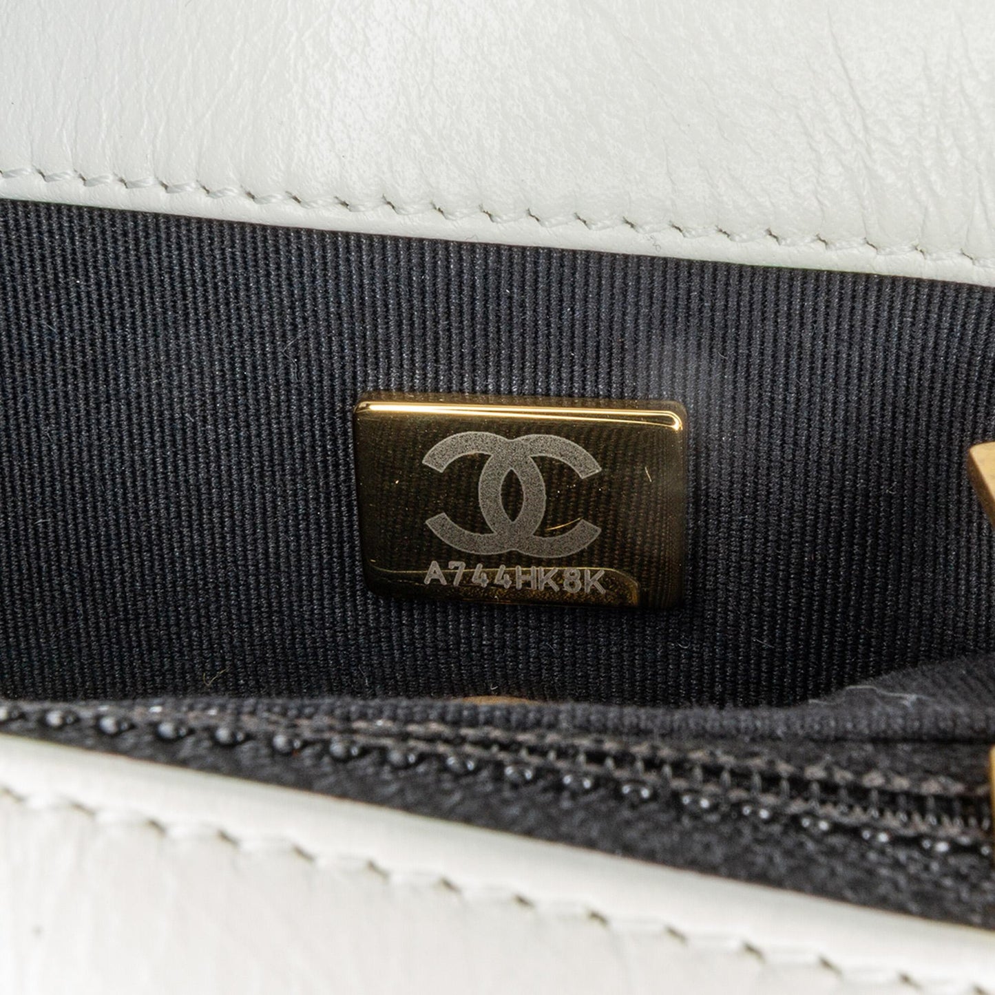 Chanel Mini Glazed Calfskin Pearl Side Flap