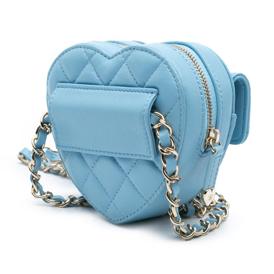 Chanel Mini Lambskin CC in Love Heart Belt Bag