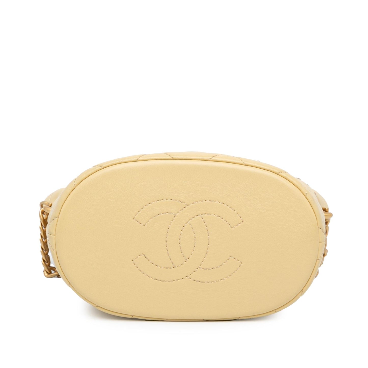 Chanel Mini Lambskin Pending CC Bucket Bag