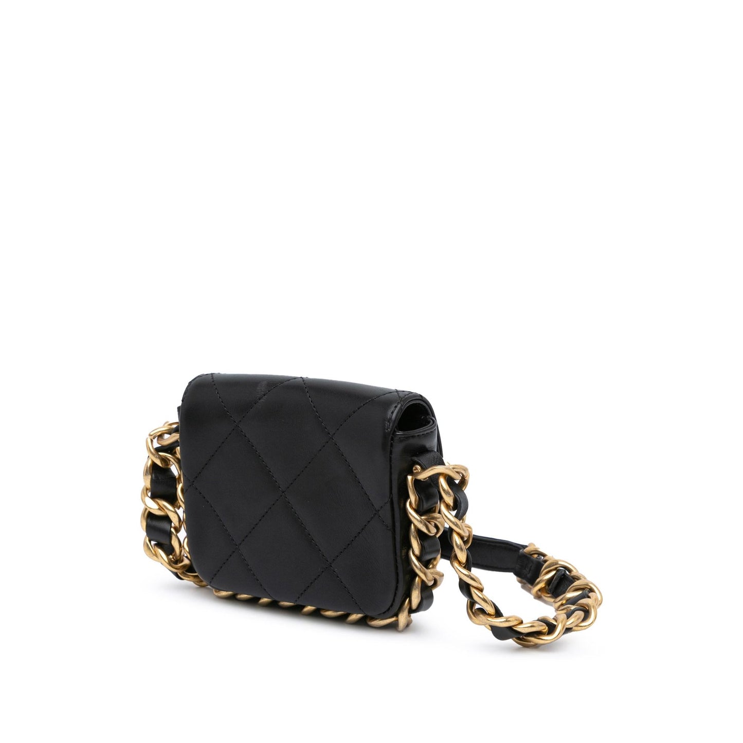 Chanel Mini Quilted Calfskin Framing Chain Flap (SHG-Igp1oA)